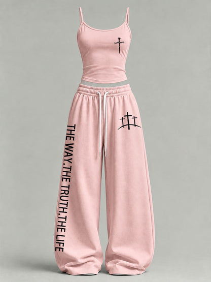 Women's 'The Way The Truth The Life' Printed Casual Set