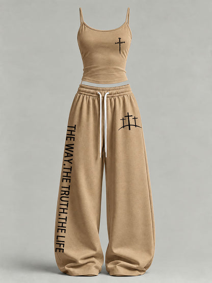 Women's 'The Way The Truth The Life' Printed Casual Set