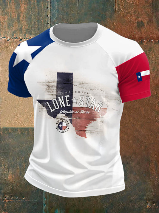 Men's Texas West Short Sleeves Printed T-shirt