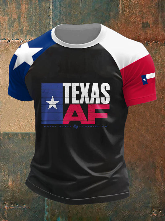 Men's Texas West Short Sleeves Printed T-shirt