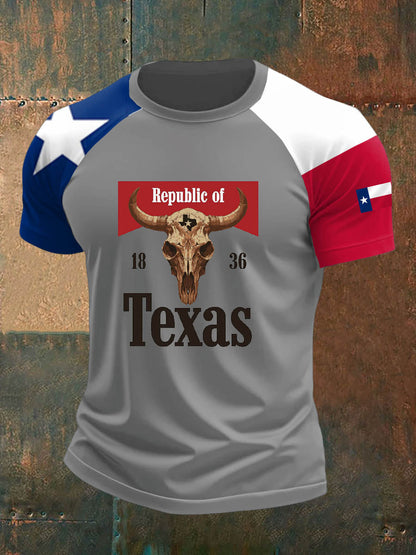 Men's Texas West Short Sleeves Printed T-shirt