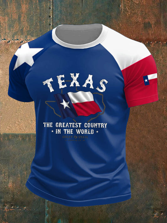 Men's Texas West Short Sleeves Printed T-shirt