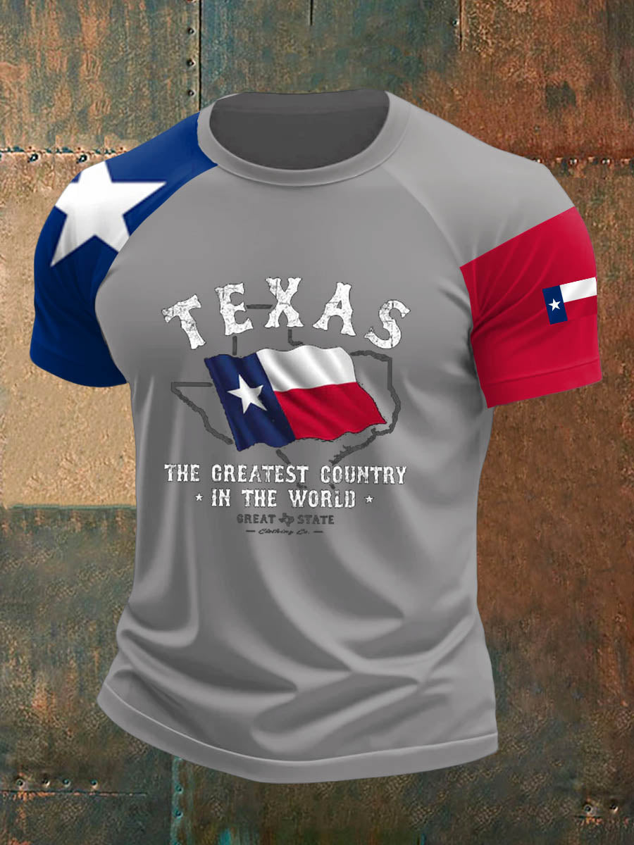 Men's Texas West Short Sleeves Printed T-shirt