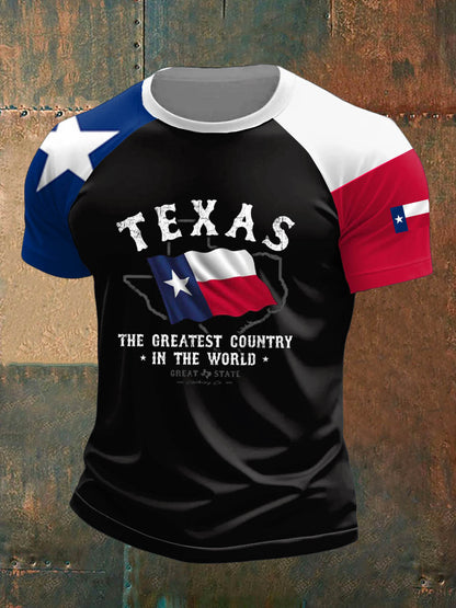 Men's Texas West Short Sleeves Printed T-shirt