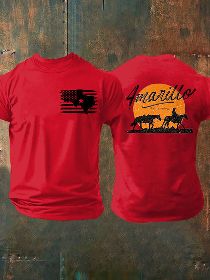 Men's Texas Amarillo By Morning Printed T-shirt