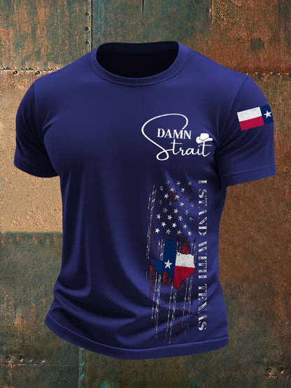 Men's Country Music Support Texas short sleeves t-shirt