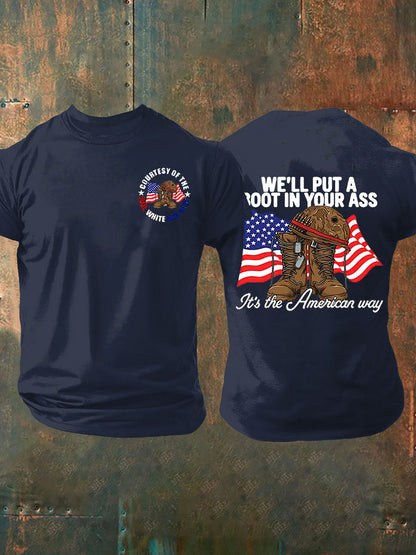 Men's We'll Put A Boot In Your Ass Short-sleeved T-shirt