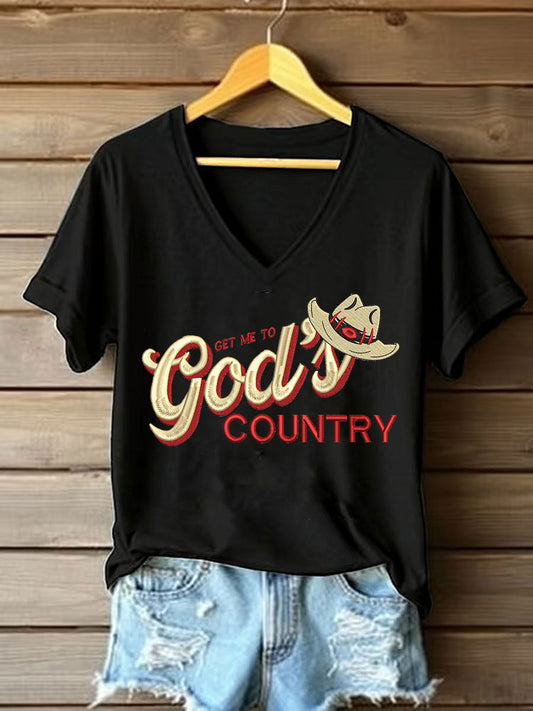 Women's Get Me To God's Country Short Sleeve T-Shirt