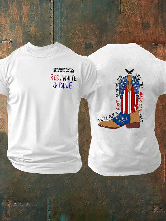 Men's We'll Put A Boot In Your Ass Short-sleeved T-shirt