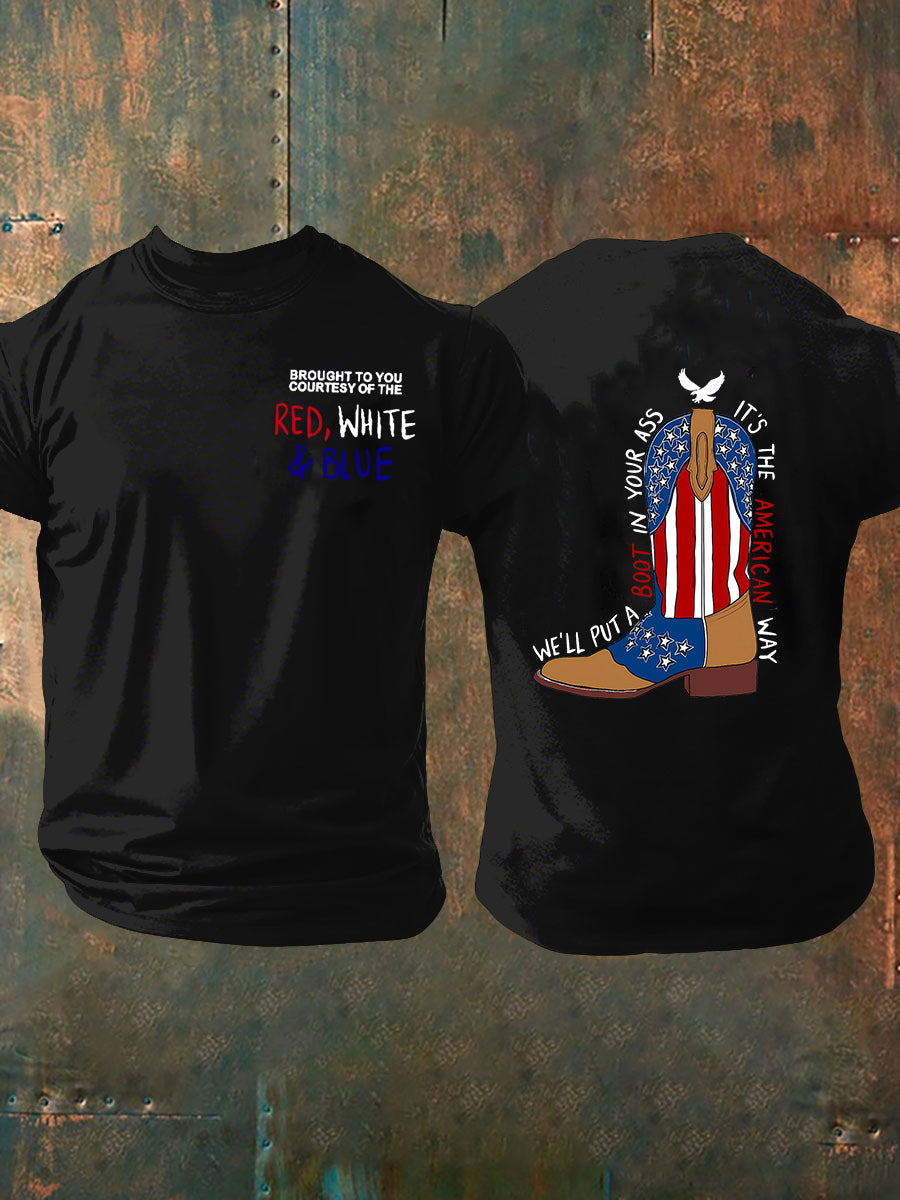 Men's We'll Put A Boot In Your Ass Short-sleeved T-shirt
