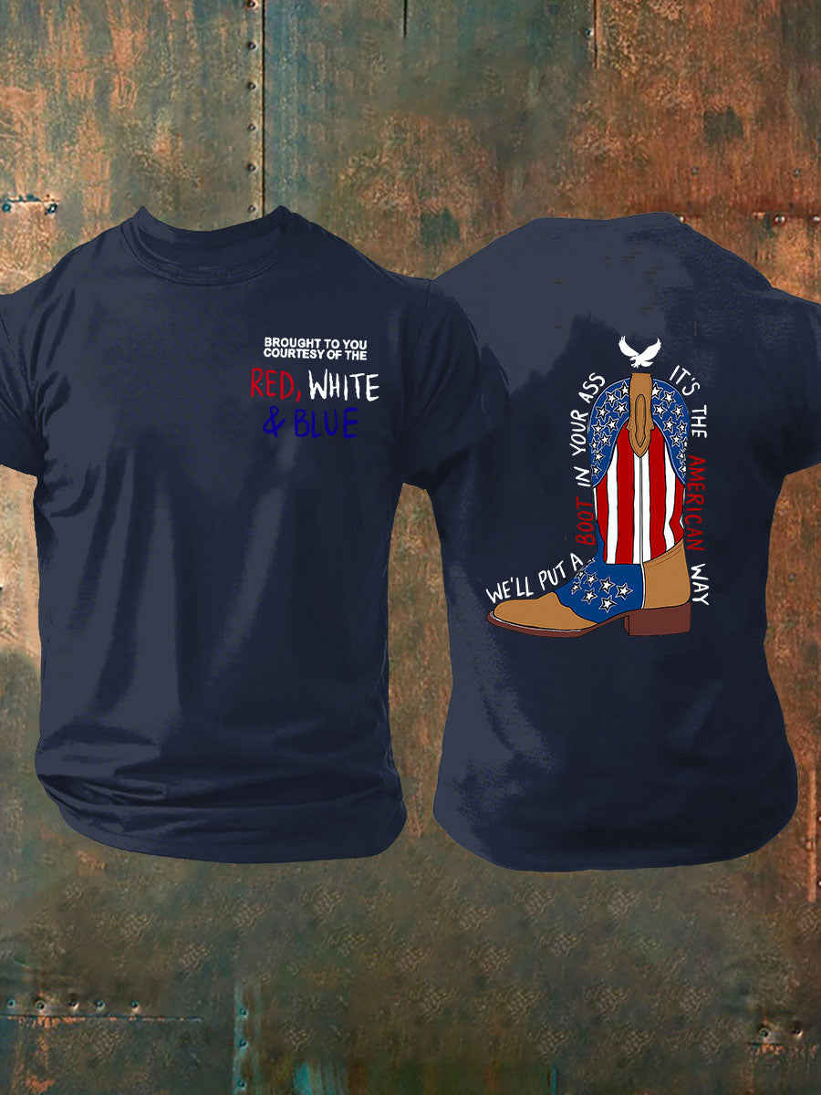 Men's We'll Put A Boot In Your Ass Short-sleeved T-shirt