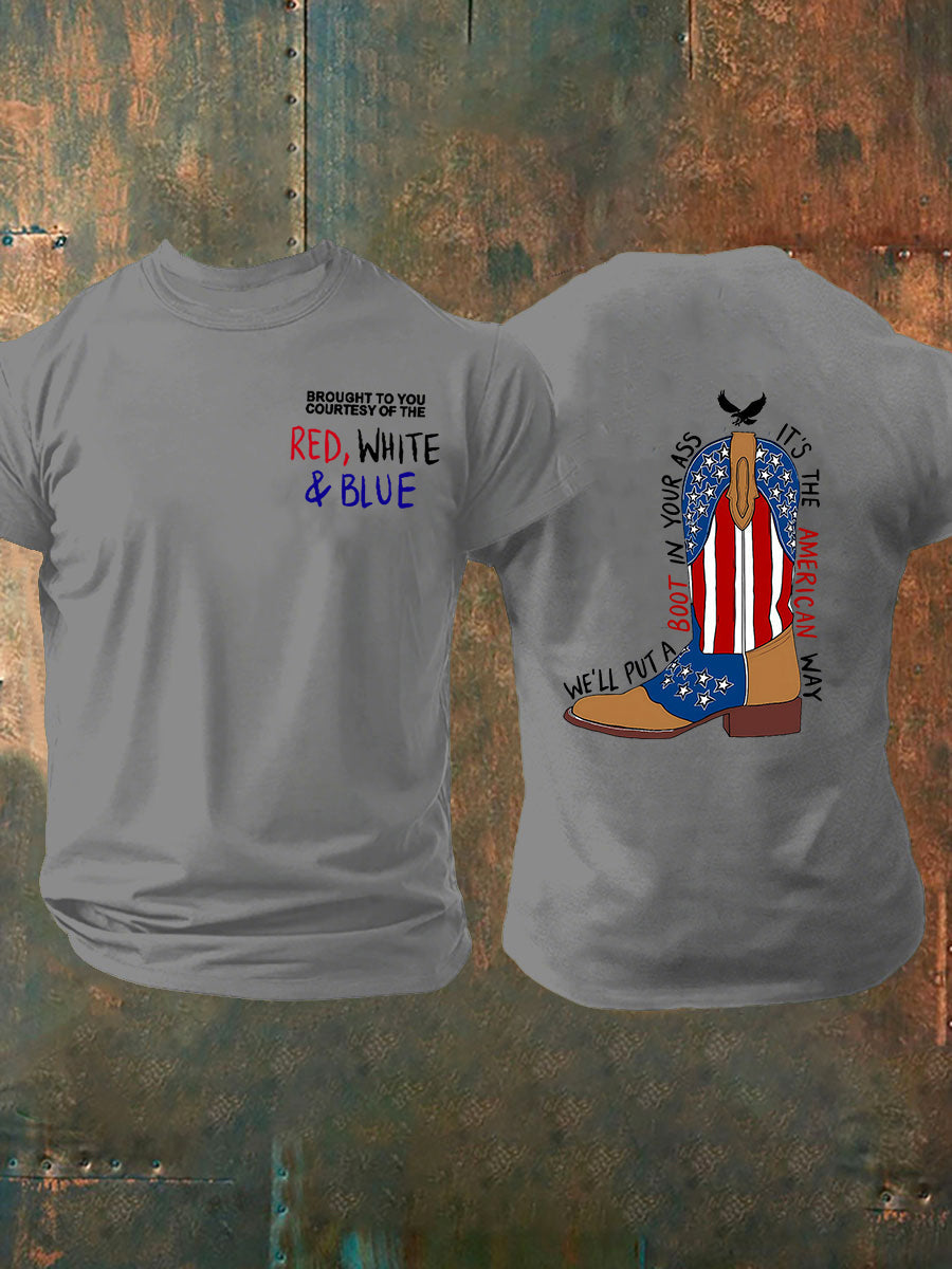Men's We'll Put A Boot In Your Ass Short-sleeved T-shirt