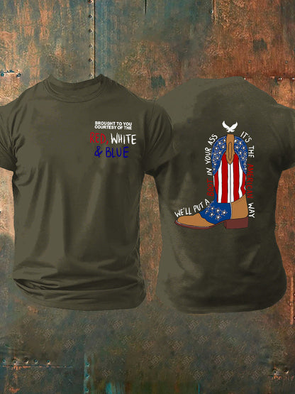 Men's We'll Put A Boot In Your Ass Short-sleeved T-shirt