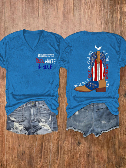 Women's We'll Put A Boot In Your Ass Short Sleeve T-Shirt