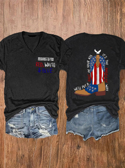 Women's We'll Put A Boot In Your Ass Short Sleeve T-Shirt