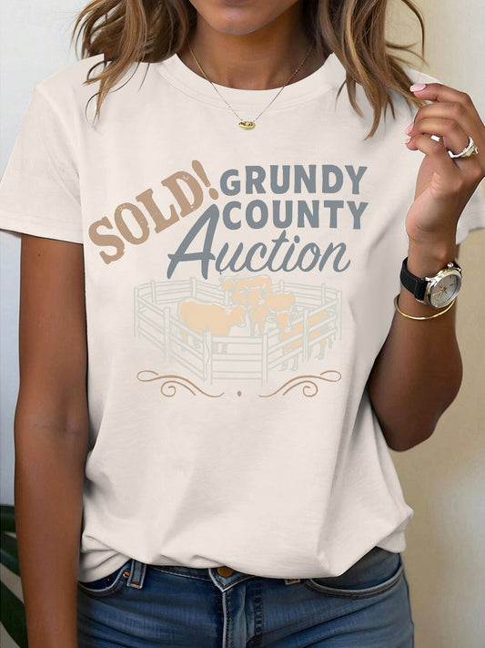 Women's Country Music Printed T-shirt