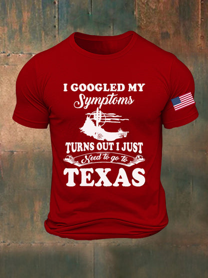 Men's Texas Country Music Printed T-shirt