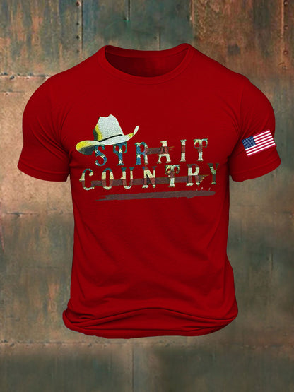 Men's Strait Country Printed T-shirt