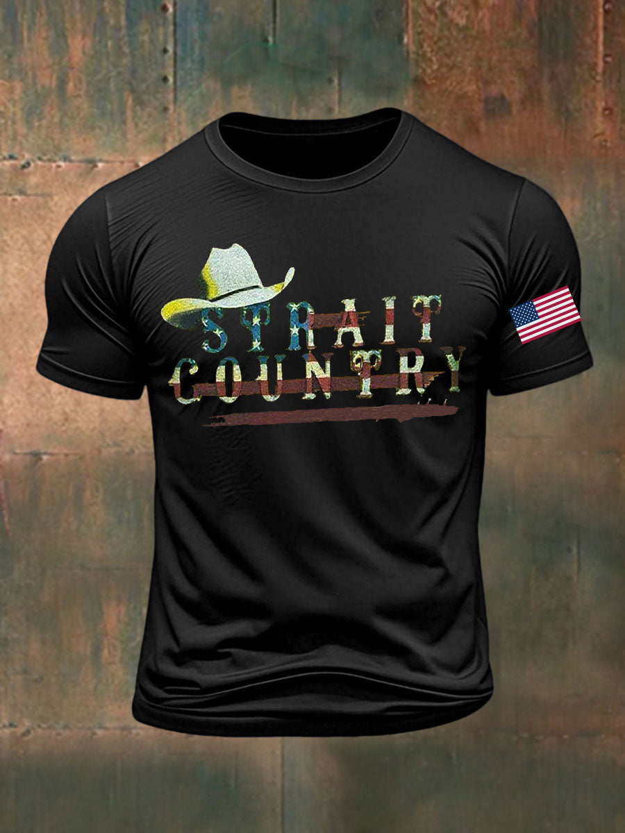 Men's Strait Country Printed T-shirt