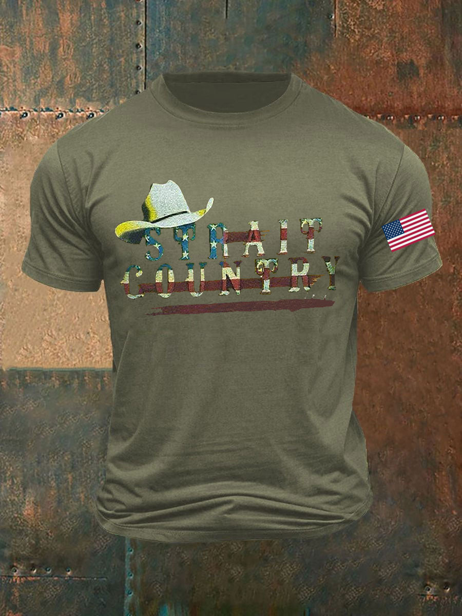 Men's Strait Country Printed T-shirt