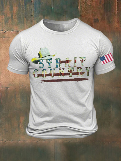 Men's Strait Country Printed T-shirt