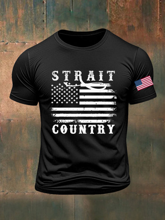 Men's Strait Country Printed T-shirt