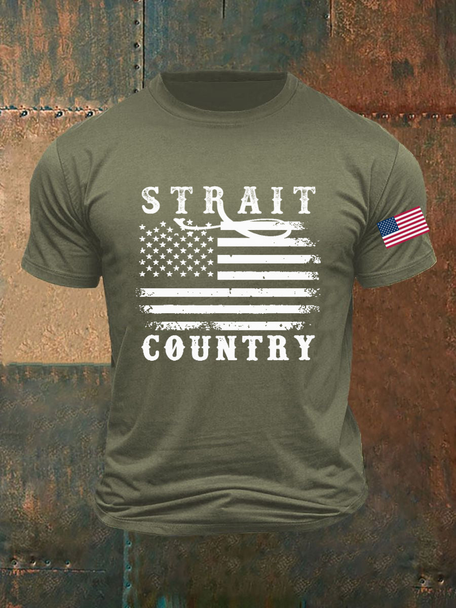 Men's Strait Country Printed T-shirt