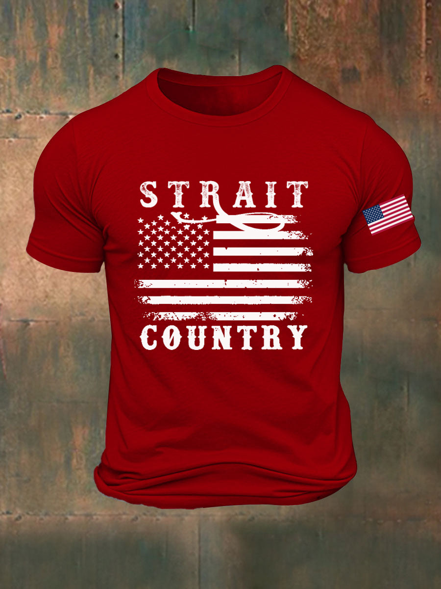 Men's Strait Country Printed T-shirt