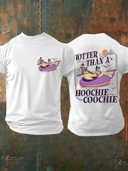 Men's Vintage Hotter Than A Hoochie Coochie Casual Tee