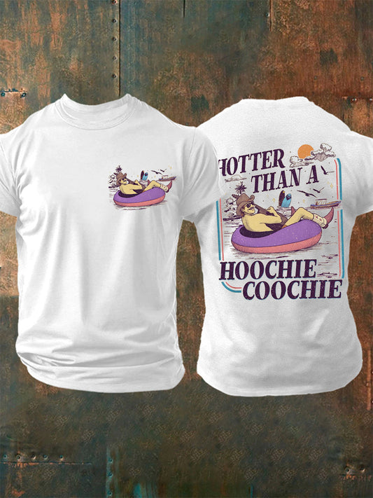 Men's Vintage Hotter Than A Hoochie Coochie Casual Tee