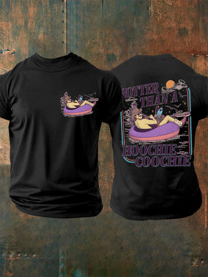 Men's Vintage Hotter Than A Hoochie Coochie Casual Tee