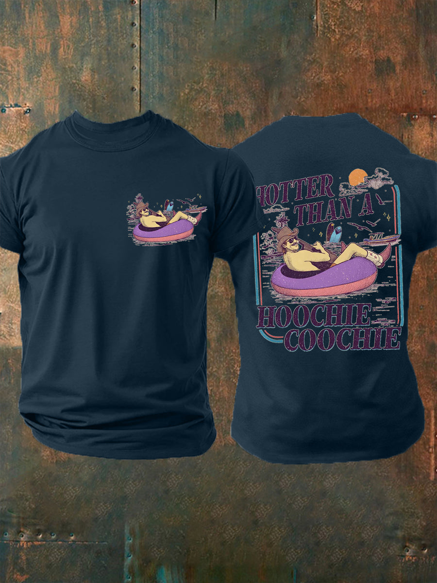 Men's Vintage Hotter Than A Hoochie Coochie Casual Tee