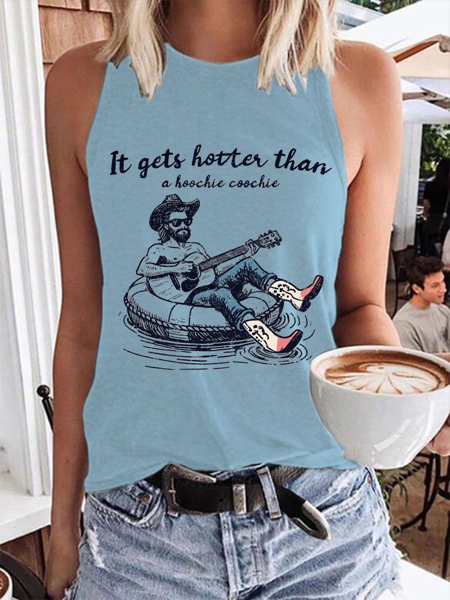 Women's Hotter Than A Hoochie Coochie Summer Beach Relaxation Casual Vest