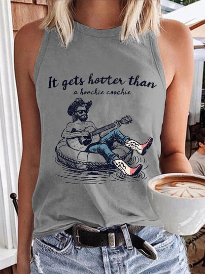 Women's Hotter Than A Hoochie Coochie Summer Beach Relaxation Casual Vest