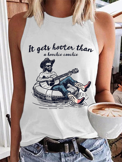 Women's Hotter Than A Hoochie Coochie Summer Beach Relaxation Casual Vest