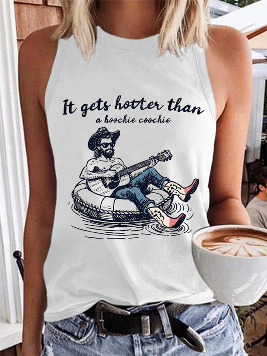Women's Hotter Than A Hoochie Coochie Summer Beach Relaxation Casual Vest