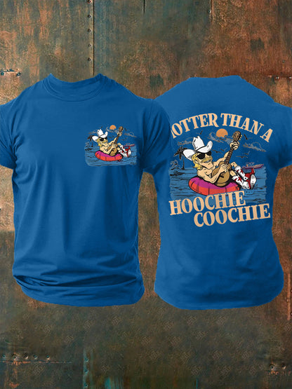 Men's Hotter Than A Hoochie Coochie Summer Beach Relaxation Casual Tee