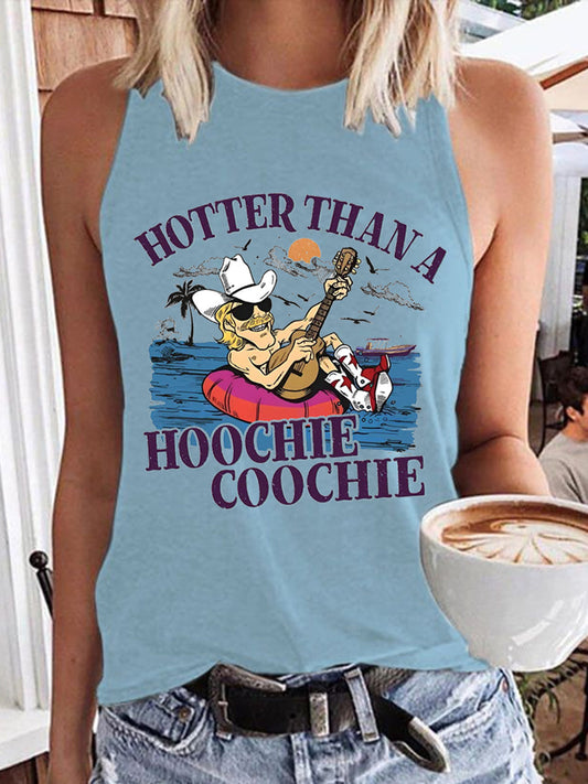 Women's Hotter Than A Hoochie Coochie Summer Beach Relaxation Casual Vest