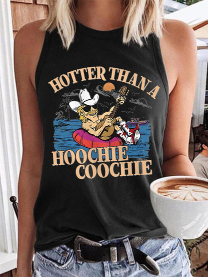 Women's Hotter Than A Hoochie Coochie Summer Beach Relaxation Casual Vest