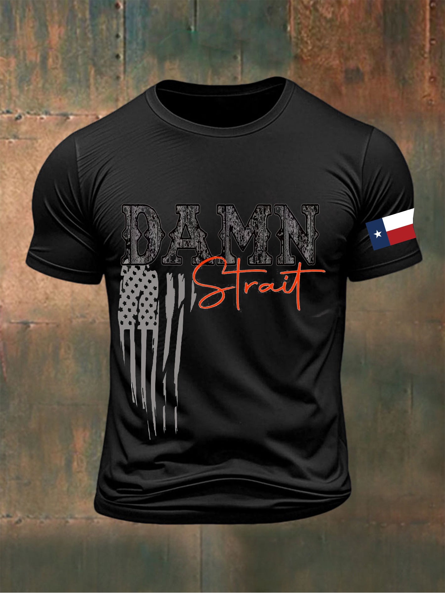 Men's Country Music George Strait Printed T-shirt