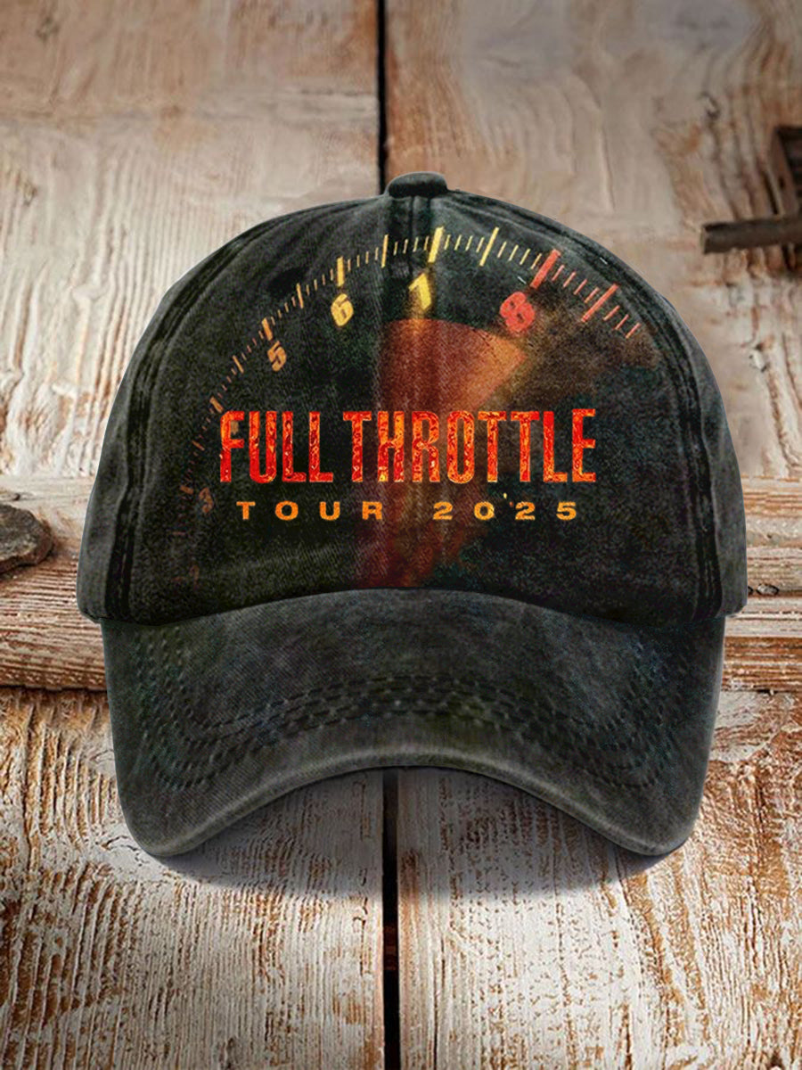 Unisex Full Throttle Tour 2025 Design Hat