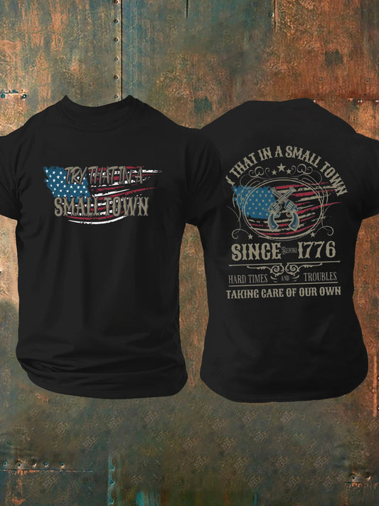 Men's Try that in a small town short sleeves t-shirt