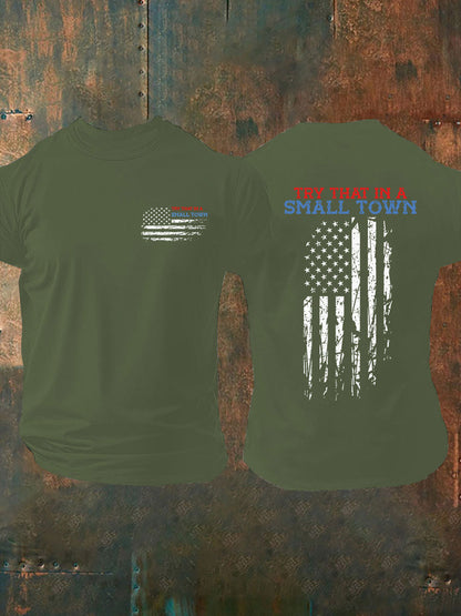 Men's Try That In A Small Town Printed T-shirt