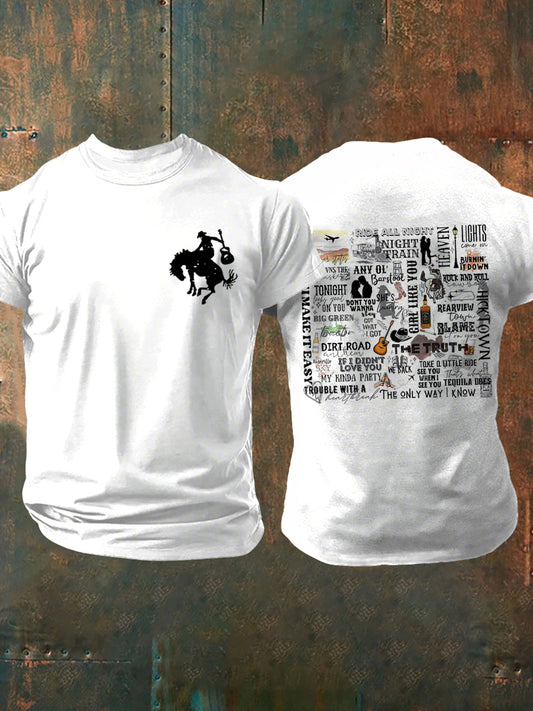 Men's Try that in a small town Country Music short sleeves t-shirt