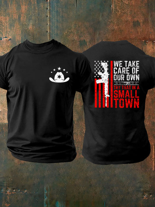 Men's Try That In A Small Town Printed T-shirt