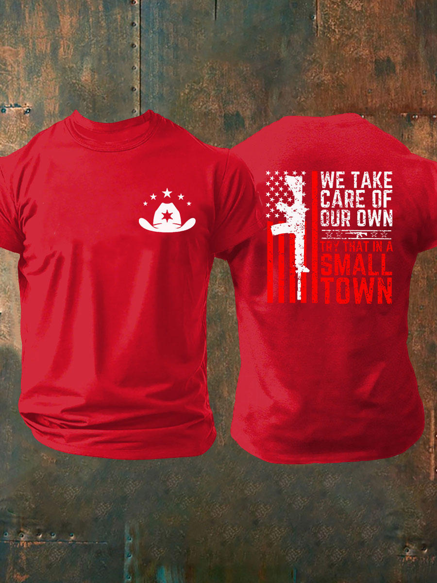 Men's Try That In A Small Town Printed T-shirt