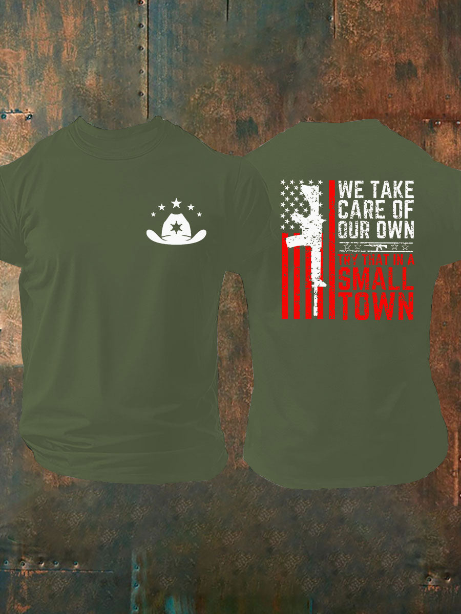 Men's Try That In A Small Town Printed T-shirt
