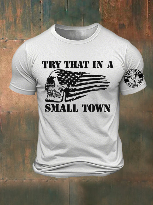 Men's Country Music Printed T-shirt