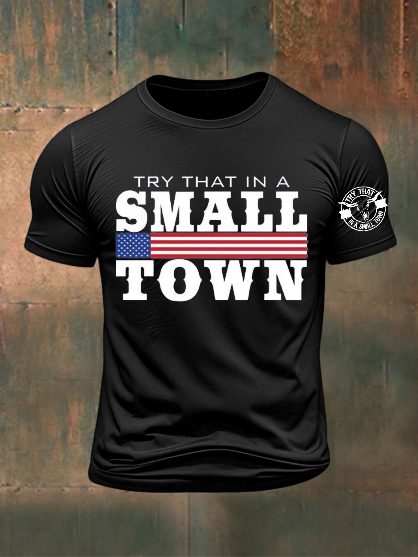 Men's Country Music Printed T-shirt