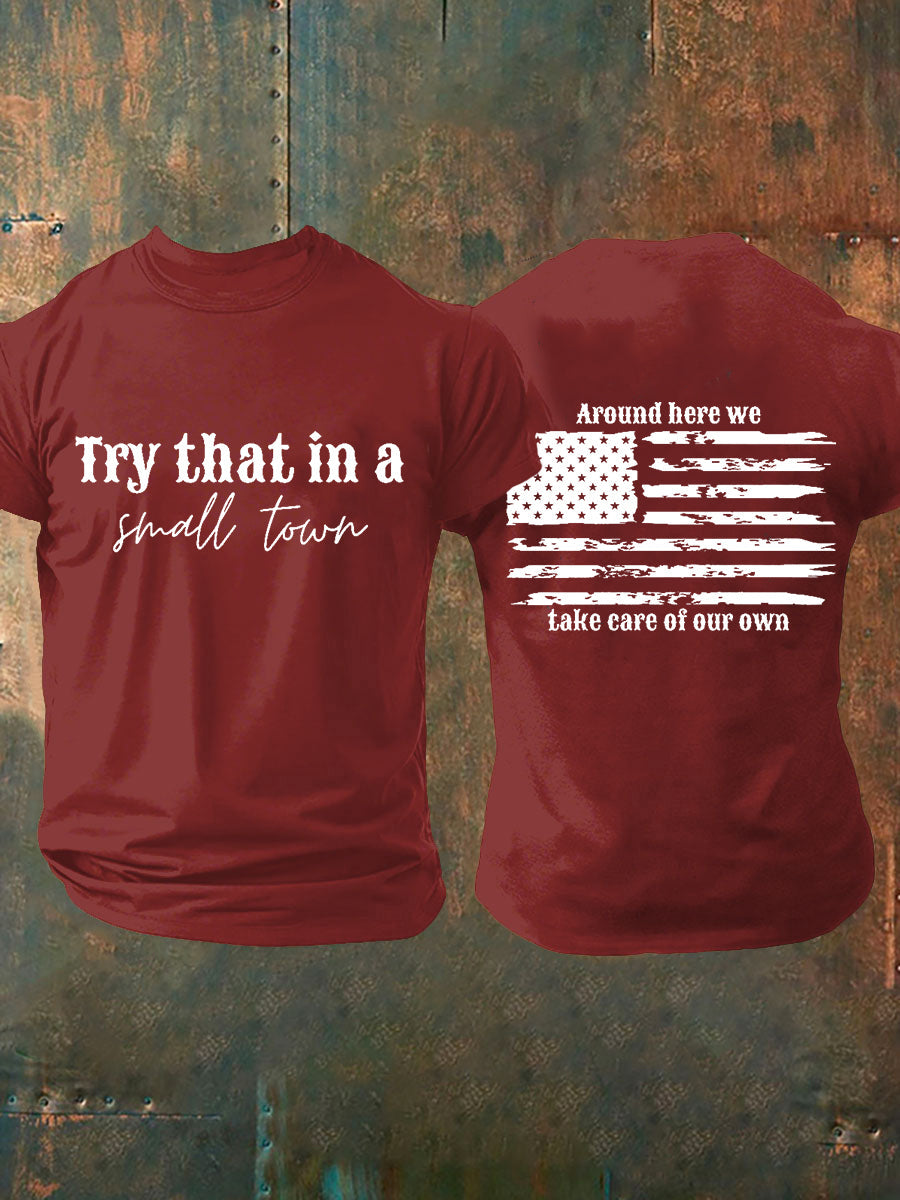 Men's Try That In A Small Town Short-sleeved T-shirt